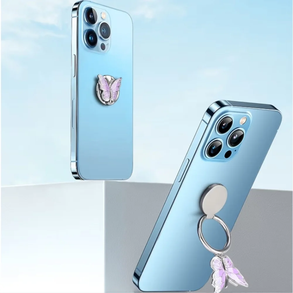 Butterfly Phone Ring Grip 360 Degree Rotating‎ Plating Finger Holder Kickstand